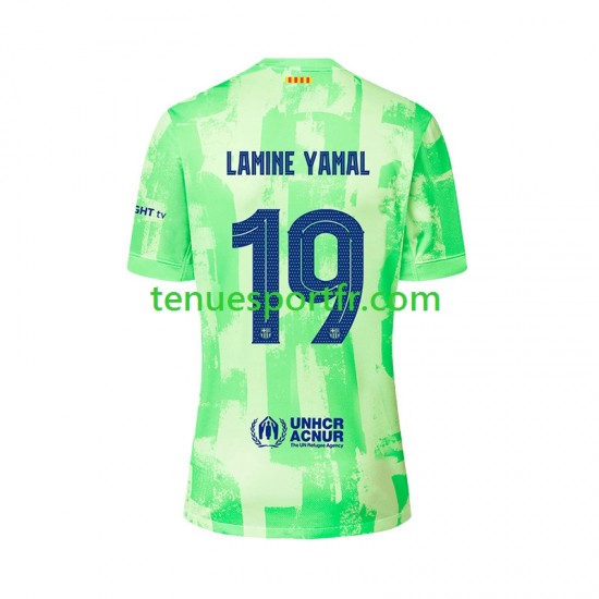 Homme Maillot Troisième FC Barcelone LAMINE YAMAL 19 UCL Font 2024-2025 à Manches Courtes