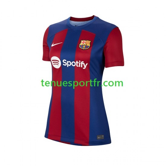 Femme Maillot Domicile FC Barcelone 2023-2024 à Manches Courtes