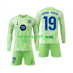 Kit Enfant Maillot Troisième FC Barcelone Lamine Yamal 19 2024-2025 à Manches Longues