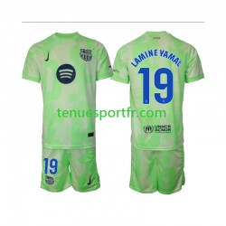 Kit Enfant Maillot Troisième FC Barcelone Lamine Yamal 19 2024-2025 à Manches Courtes