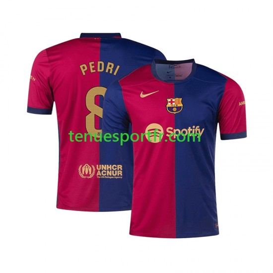 Homme Maillot Domicile FC Barcelone PEDRI 8 2024-2025 à Manches Courtes