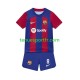 Kit Enfant Maillot Domicile FC Barcelone Pedri 8 2023-2024 à Manches Courtes