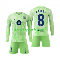 Kit Enfant Maillot Troisième FC Barcelone Pedri 8 2024-2025 à Manches Longues
