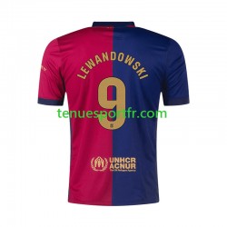 Homme Maillot Domicile FC Barcelone Robert Lewandowski 9 2024-2025 à Manches Courtes