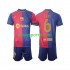 Kit Enfant Maillot Domicile FC Barcelone UCL Font Gavi 6 2024-2025 à Manches Courtes