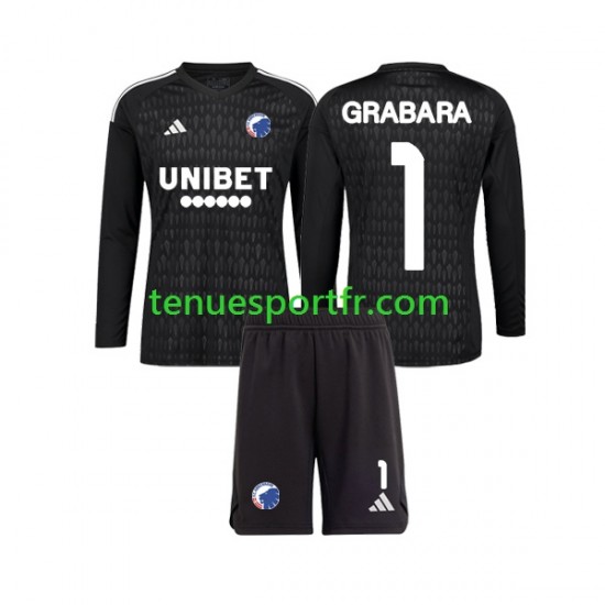 Kit Enfant Maillot Extérieur FC Copenhague Gardien GRABARA 1 2023-2024 à Manches Longues