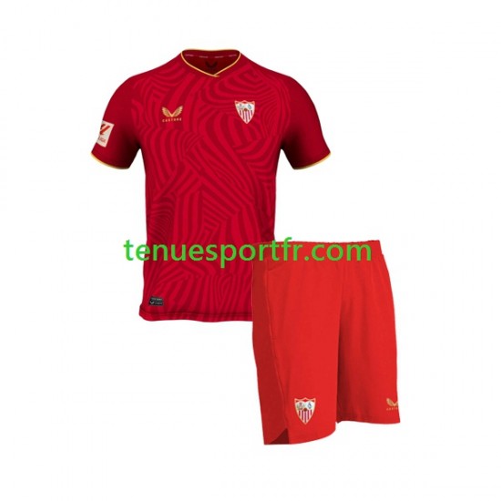 Kit Enfant Maillot Extérieur Séville FC 2023-2024 à Manches Courtes