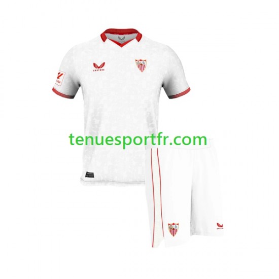 Kit Enfant Maillot Domicile Séville FC 2023-2024 à Manches Courtes