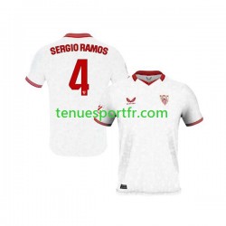 Homme Maillot Domicile Séville FC Sergio Ramos 4 2023-2024 à Manches Courtes