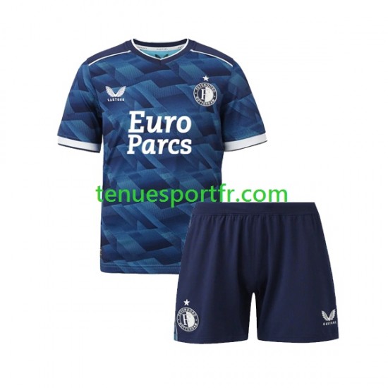 Kit Enfant Maillot Extérieur Feyenoord Rotterdam 2023-2024 à Manches Courtes