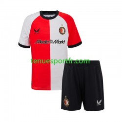 Kit Enfant Maillot Domicile Feyenoord Rotterdam 2024-2025 à Manches Courtes