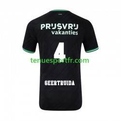 Homme Maillot Extérieur Feyenoord Rotterdam Lutsharel Geertruida 4 2024-2025 à Manches Courtes