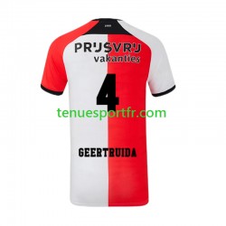 Homme Maillot Domicile Feyenoord Rotterdam Lutsharel Geertruida 4 2024-2025 à Manches Courtes
