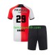 Kit Enfant Maillot Domicile Feyenoord Rotterdam Santiago Gimenez 29 2024-2025 à Manches Courtes
