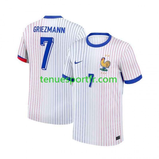 Homme Maillot Extérieur France Antoine Griezmann 7 Euro 2024 à Manches Courtes
