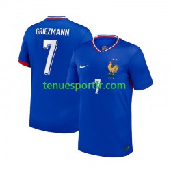 Homme Maillot Domicile France Antoine Griezmann 7 Euro 2024 Bleu à Manches Courtes