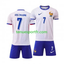 Kit Enfant Maillot Extérieur France Antoine Griezmann 7 Euro 2024 à Manches Courtes