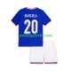 Kit Enfant Maillot Domicile France Bradley Barcola 20 2024 à Manches Courtes