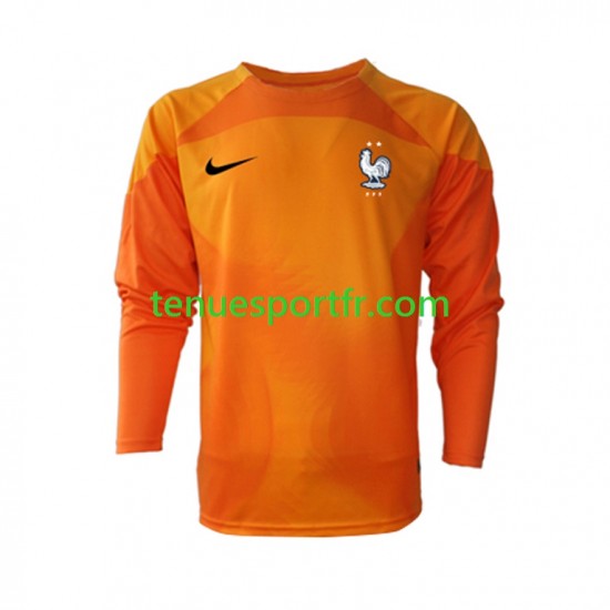 Homme Maillot Extérieur France Gardien World Cup 2022 à Manches Longues