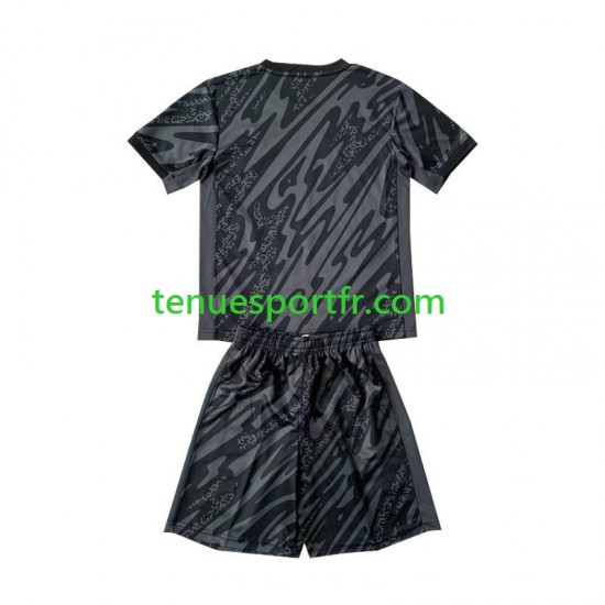 Kit Enfant Maillot Extérieur France Gardien Euro 2024 Noir à Manches Courtes