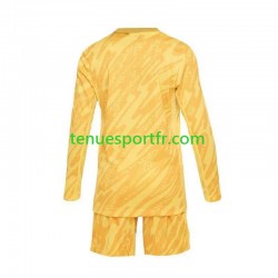 Kit Enfant Maillot Domicile France Gardien Euro 2024 Jaune à Manches Longues