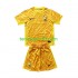Kit Enfant Maillot Domicile France Gardien Euro 2024 Jaune à Manches Courtes
