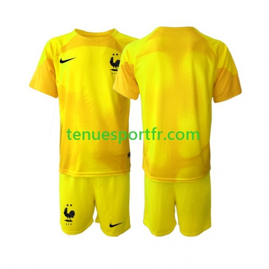 Kit Enfant Maillot Troisième France Gardien World Cup 2022 à Manches Courtes
