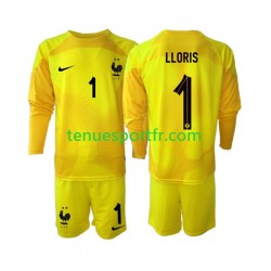Kit Enfant Maillot Troisième France Gardien Hugo Lloris 1 World Cup 2022 à Manches Longues
