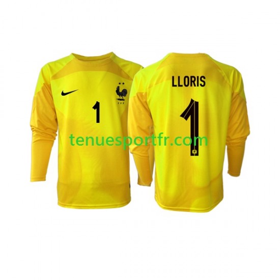 Homme Maillot Troisième France Gardien Hugo Lloris 1 World Cup 2022 à Manches Longues