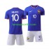 Kit Enfant Maillot Domicile France Kylian Mbappe 10 Euro 2024 à Manches Courtes
