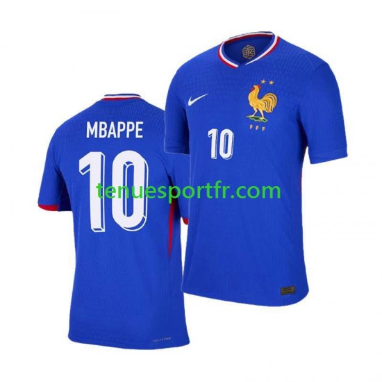 Homme Maillot Domicile France Kylian Mbappe 10 Euro 2024 à Manches Courtes