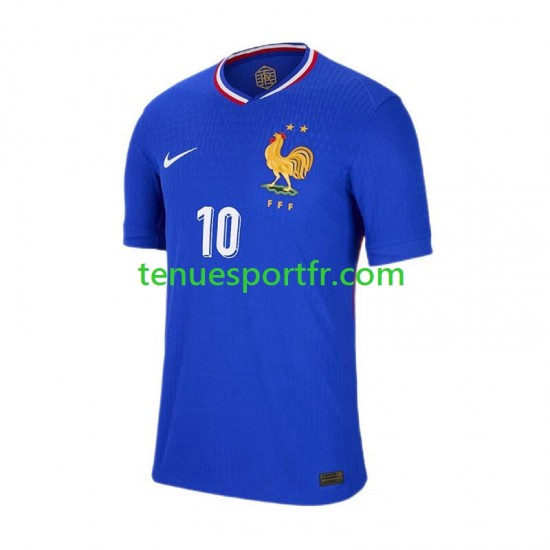 Homme Maillot Domicile France Kylian Mbappe 10 Euro 2024 à Manches Courtes