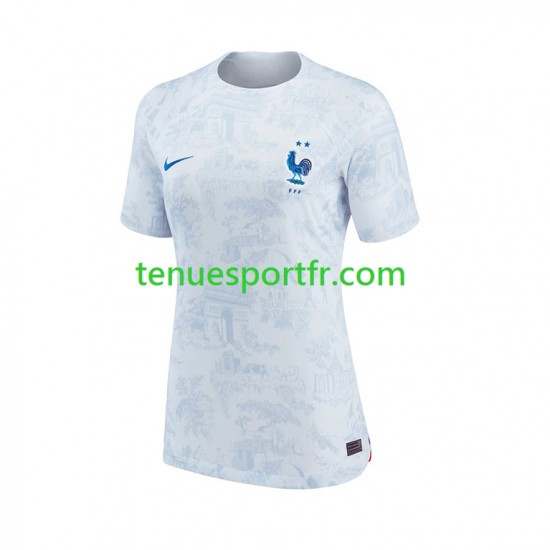 Femme Maillot Extérieur France World Cup 2022 à Manches Courtes