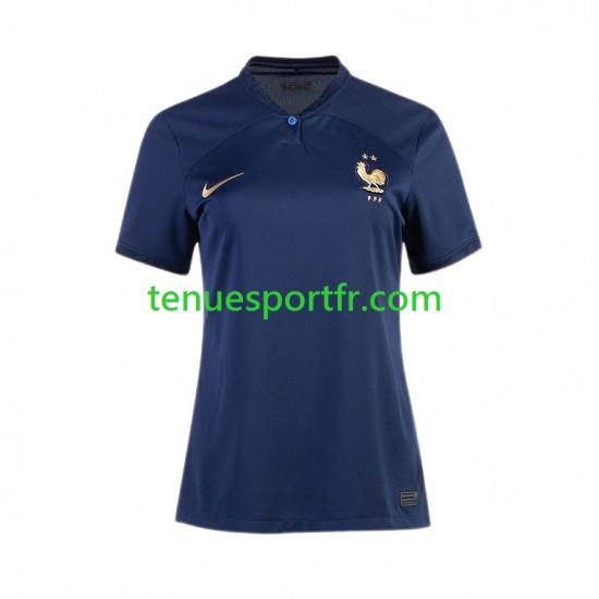 Femme Maillot Domicile France World Cup 2022 à Manches Courtes