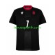 Homme Maillot Extérieur Georgia Kvaratskhelia 7 Euro 2024 Noir à Manches Courtes