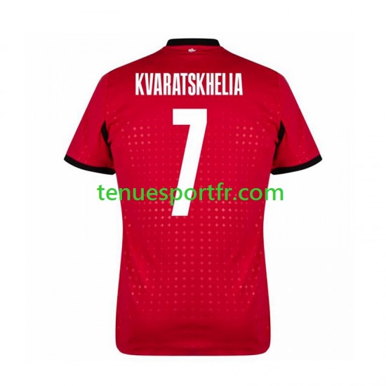 Homme Maillot Troisième Georgia Kvaratskhelia 7 Euro 2024 à Manches Courtes