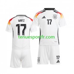 Kit Enfant Maillot Domicile Allemagne Florian Wirtz 17 Euro 2024 à Manches Courtes