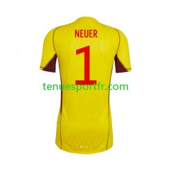 Homme Maillot Extérieur Allemagne Gardien Manuel Neuer 1 World Cup 2022 à Manches Courtes