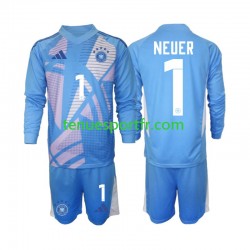 Kit Enfant Maillot Quatrième Allemagne Gardien Manuel Neuer 1 2024-2025 à Manches Longues