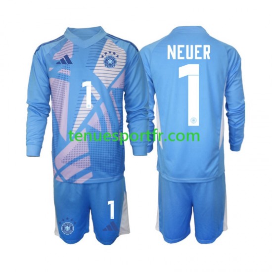 Kit Enfant Maillot Quatrième Allemagne Gardien Manuel Neuer 1 2024-2025 à Manches Longues