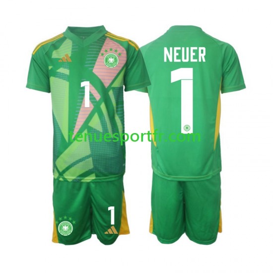 Kit Enfant Maillot Troisième Allemagne Gardien Manuel Neuer 1 2024-2025 à Manches Courtes