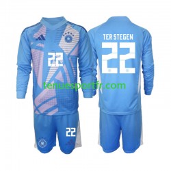 Kit Enfant Maillot Quatrième Allemagne Gardien Ter Stegen 22 2024-2025 à Manches Longues