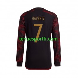 Homme Maillot Extérieur Allemagne Havertz 7 World Cup 2022 à Manches Longues