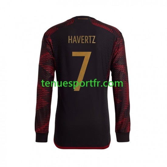 Homme Maillot Extérieur Allemagne Havertz 7 World Cup 2022 à Manches Longues