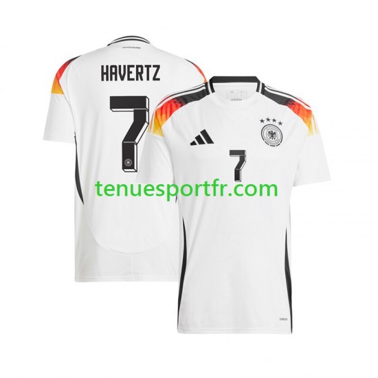 Homme Maillot Domicile Allemagne Havertz 7 Euro 2024 à Manches Courtes