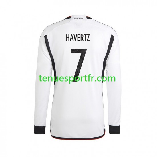 Homme Maillot Domicile Allemagne Havertz 7 World Cup 2022 à Manches Longues