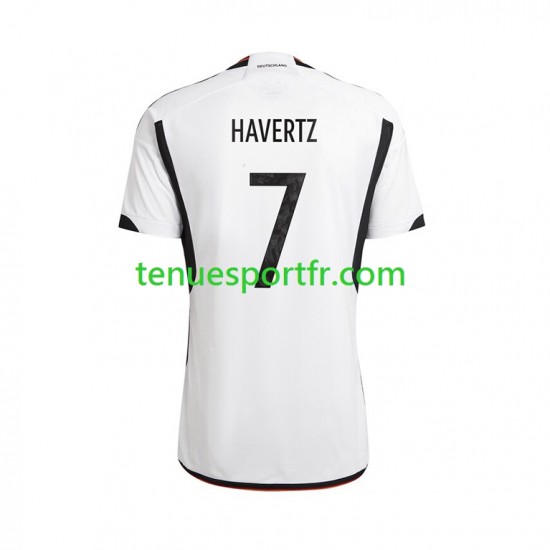 Homme Maillot Domicile Allemagne Havertz 7 World Cup 2022 à Manches Courtes