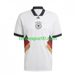 Homme Maillot Retro Domicile Allemagne Icon 2022-2023 à Manches Courtes