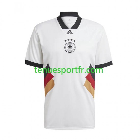 Homme Maillot Retro Domicile Allemagne Icon 2022-2023 à Manches Courtes
