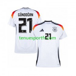 Homme Maillot Domicile Allemagne Ilkay Gundogan 21 Euro 2024 à Manches Courtes